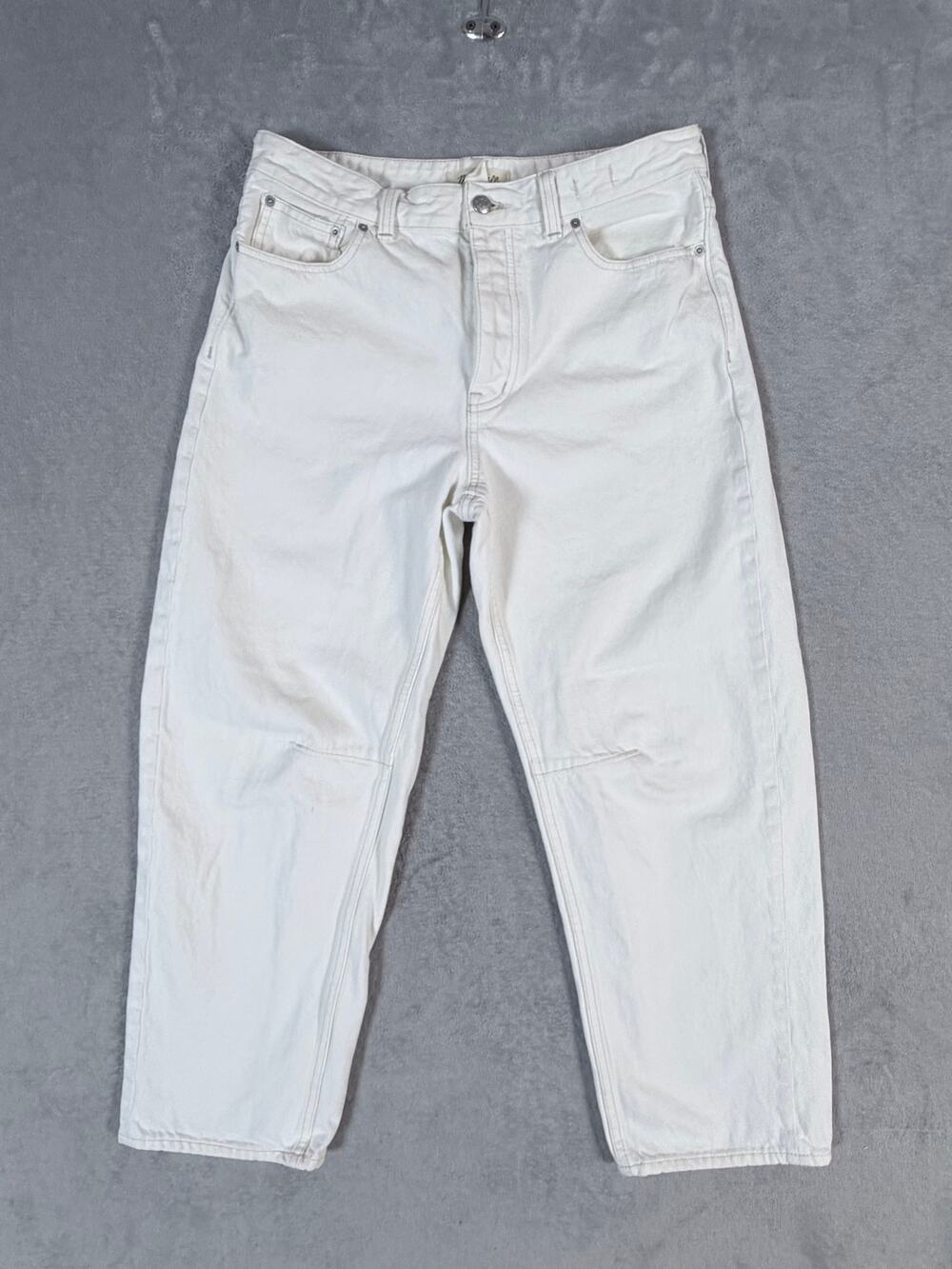 Madewell Darted Barrel-Leg Jeans Women’s 27 Ivory